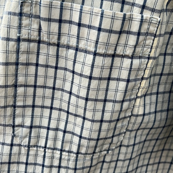 Eddie Bauer vintage wash blue and tan plaid men’s shirt - Picture 5 of 8